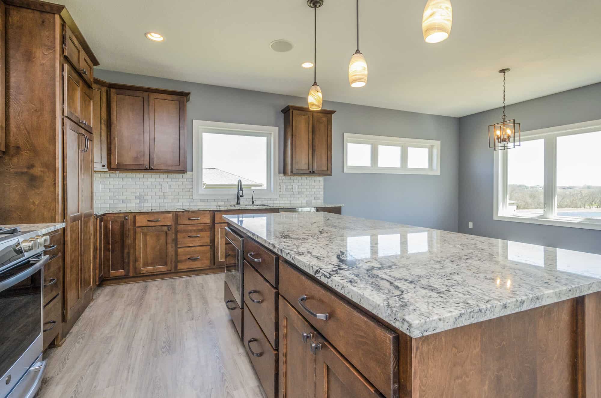Kitchen: Kitchen Island of this 2-Bedroom,1736 Sq Ft Plan -101-1991