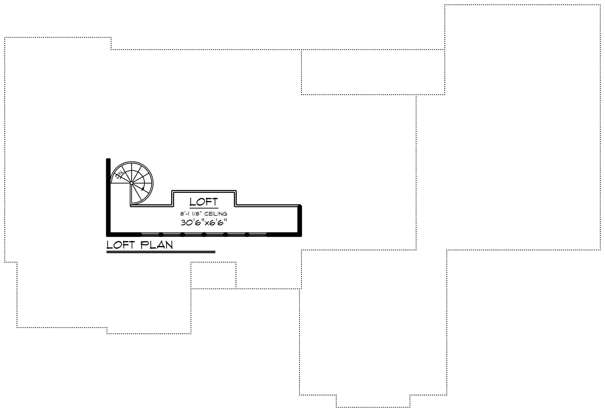 Upper Level of Contemporary Plan #101-2003