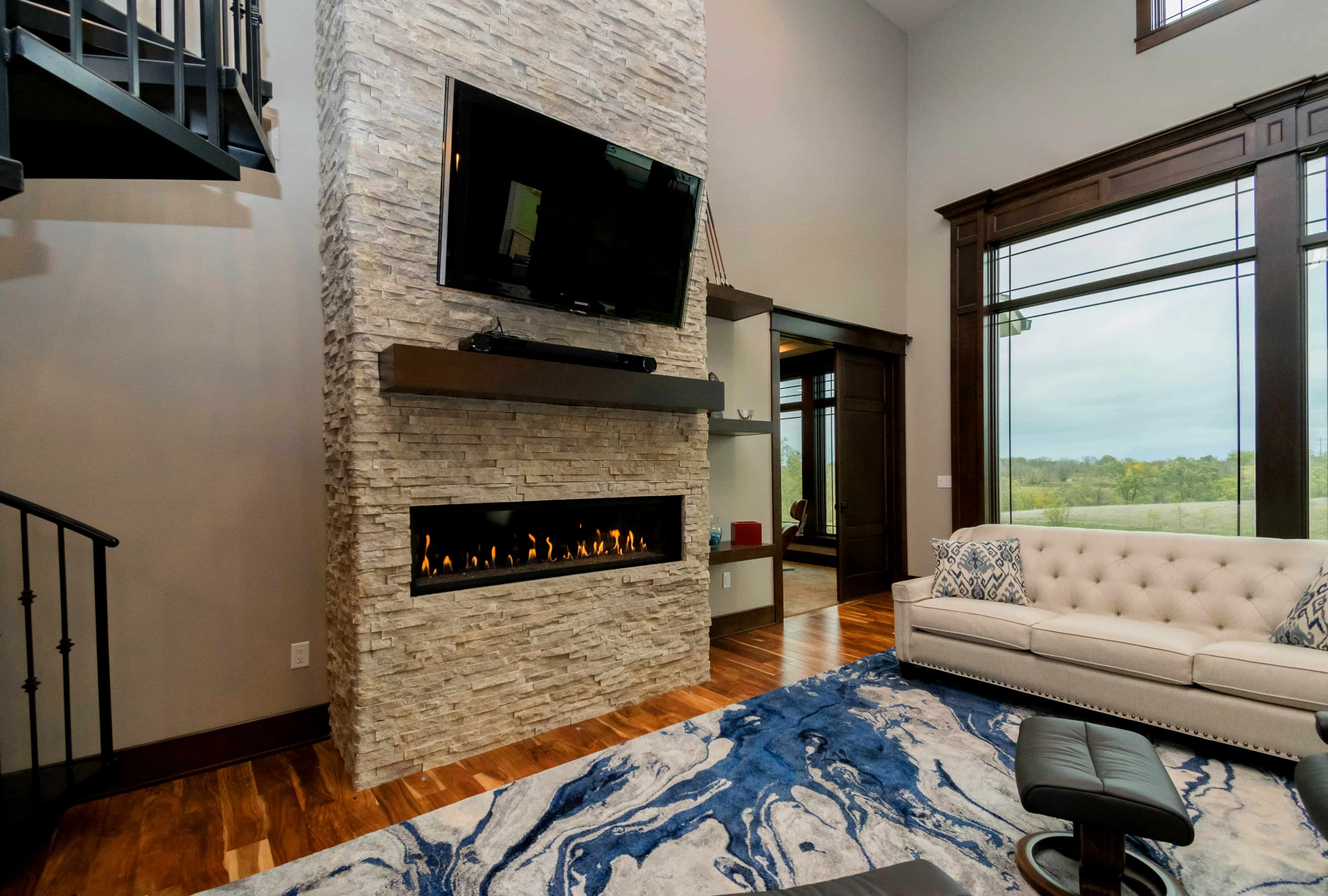 Great Room: Fireplace of this 2-Bedroom,2727 Sq Ft Plan -101-2003
