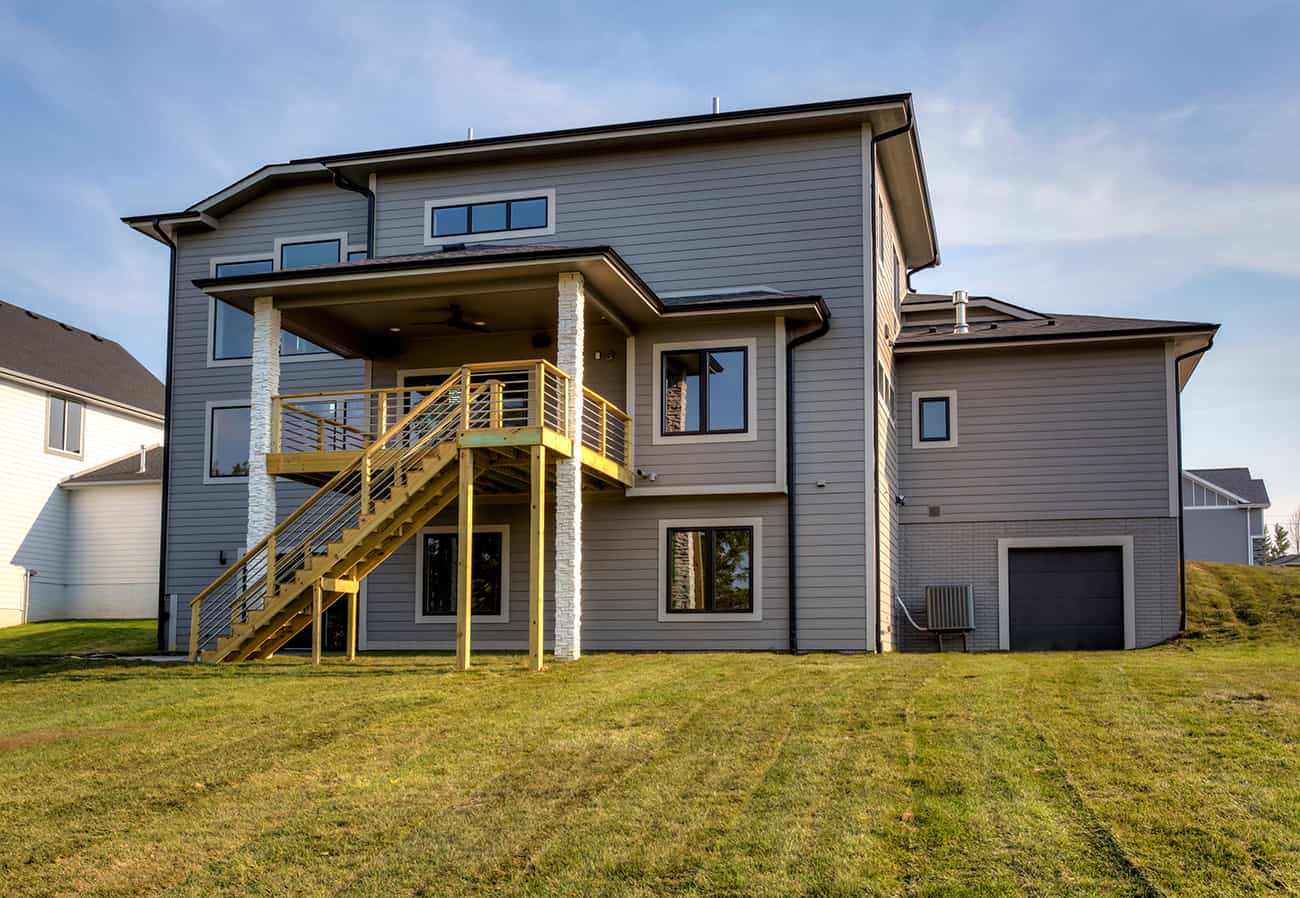 Rear View of this 3-Bedroom,2777 Sq Ft Plan -101-2004