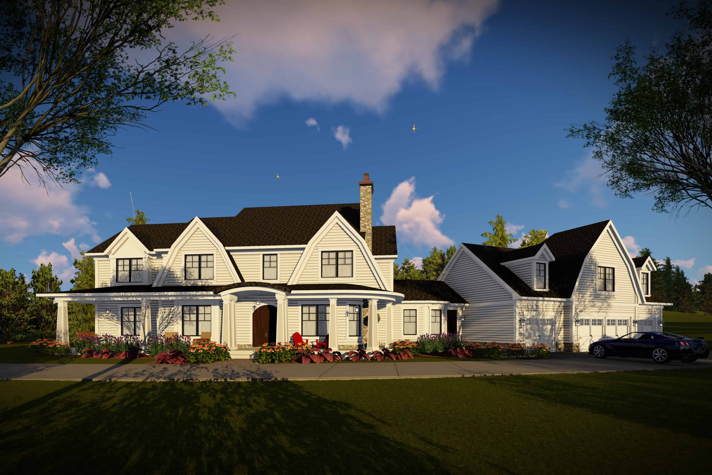 Front View of this 5-Bedroom, 4724 Sq Ft Plan - 101-2006