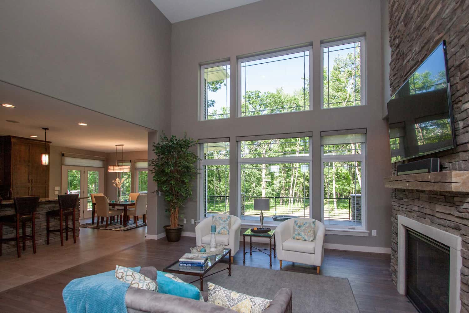 Great Room: Windows of this 5-Bedroom,5384 Sq Ft Plan -101-2016