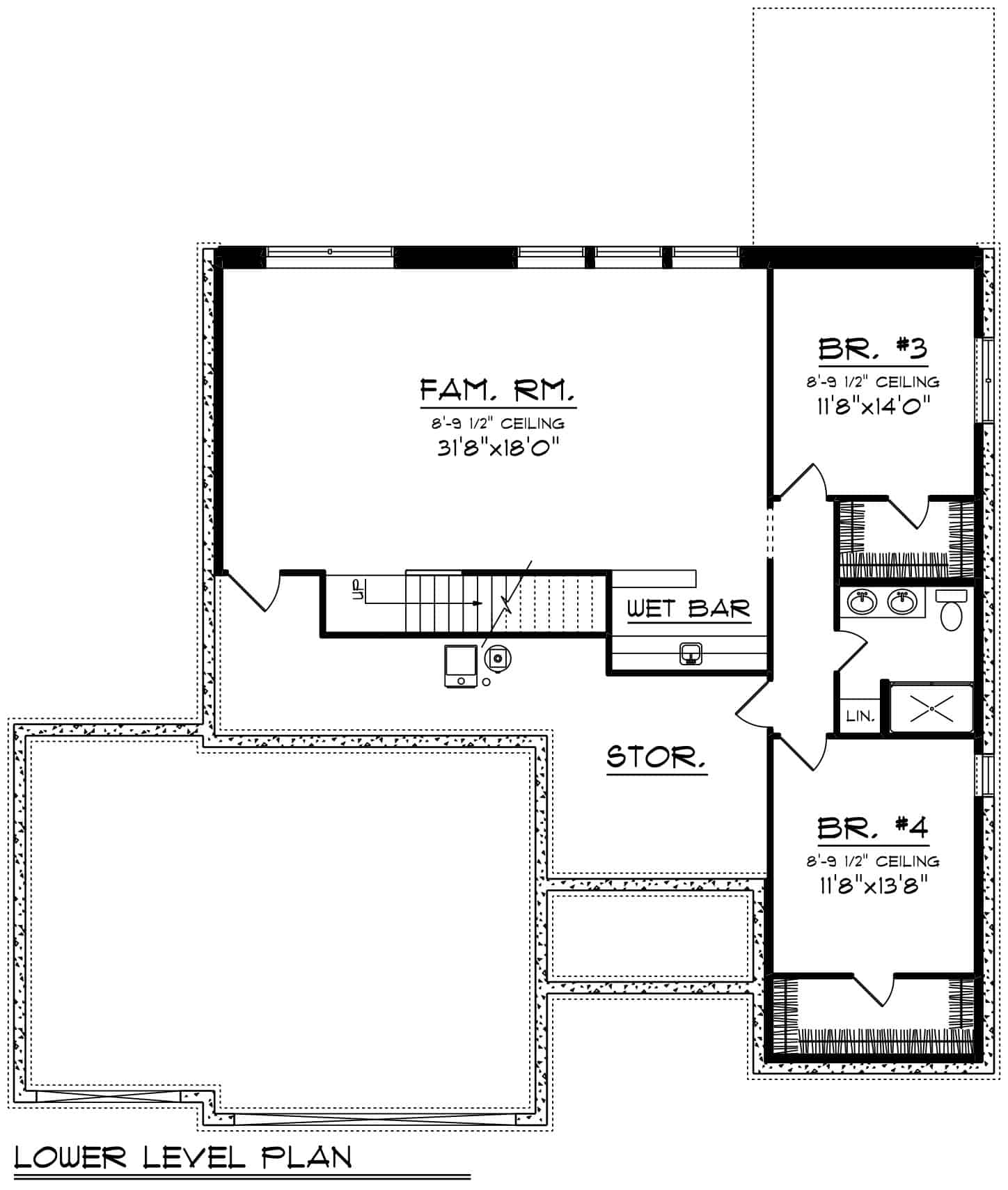 Basement of Ranch Plan #101-2019