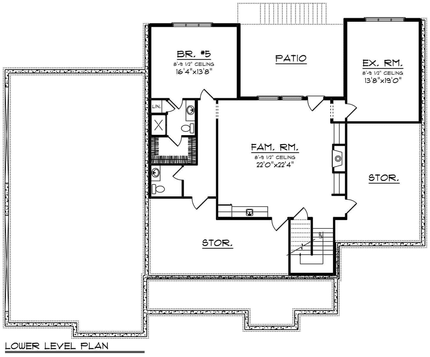 Basement of Luxury Plan #101-2020