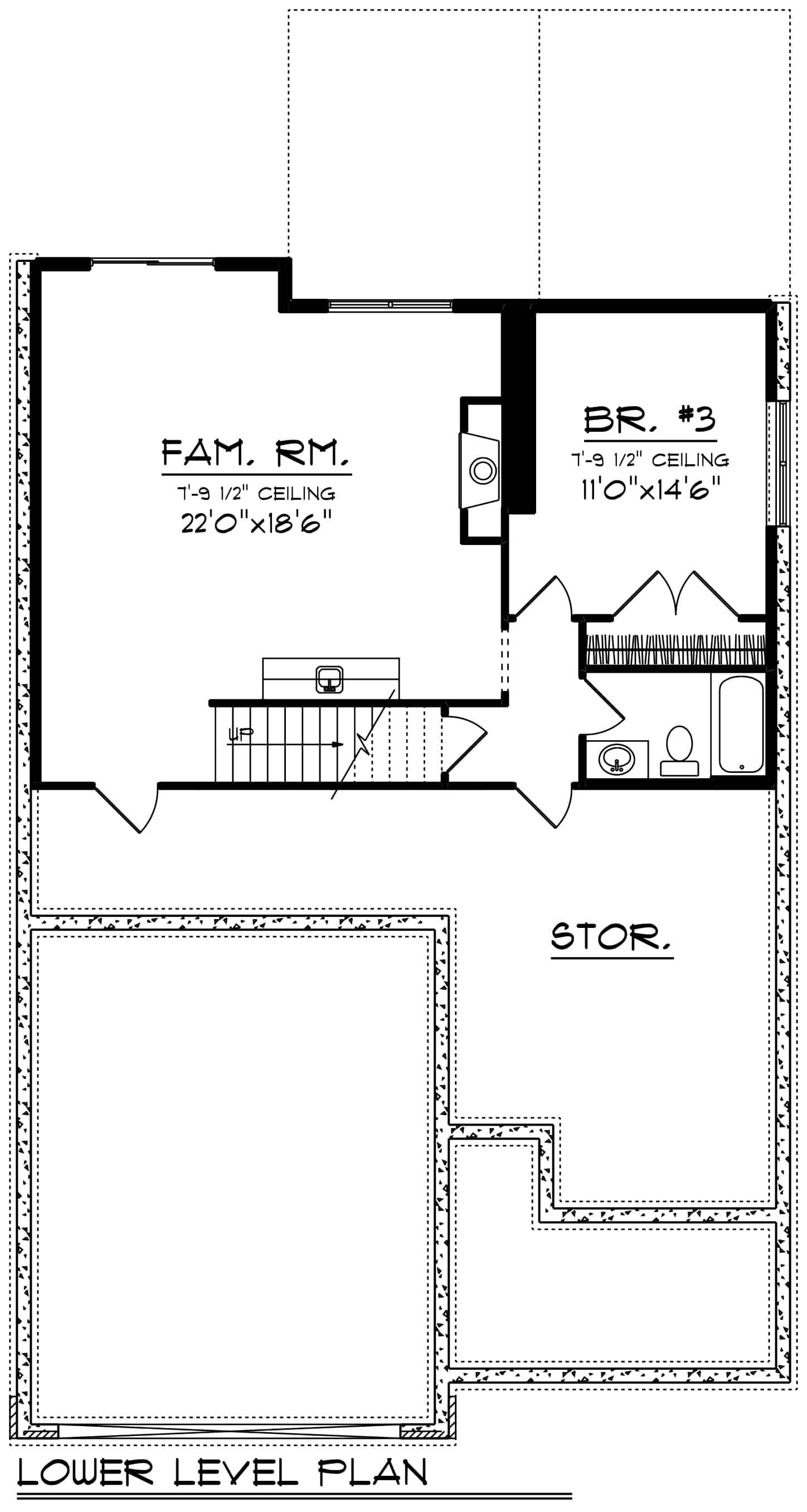 Basement of Ranch Plan #101-2021