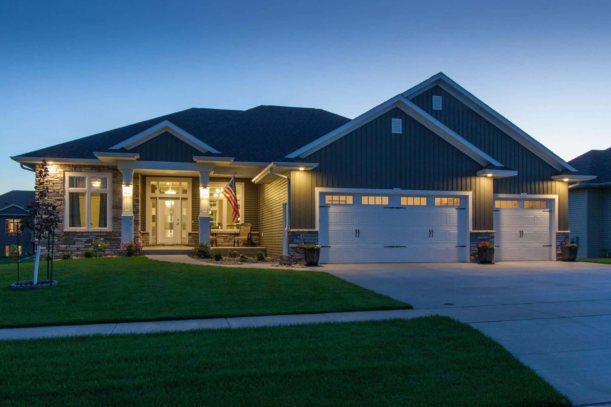 Home at Night of this 5-Bedroom,3235 Sq Ft Plan -101-2024