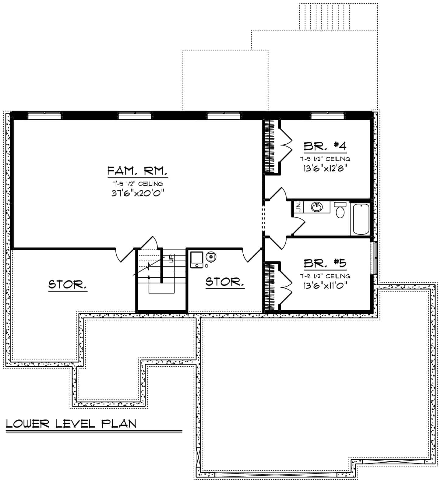 Basement of Ranch Plan #101-2024