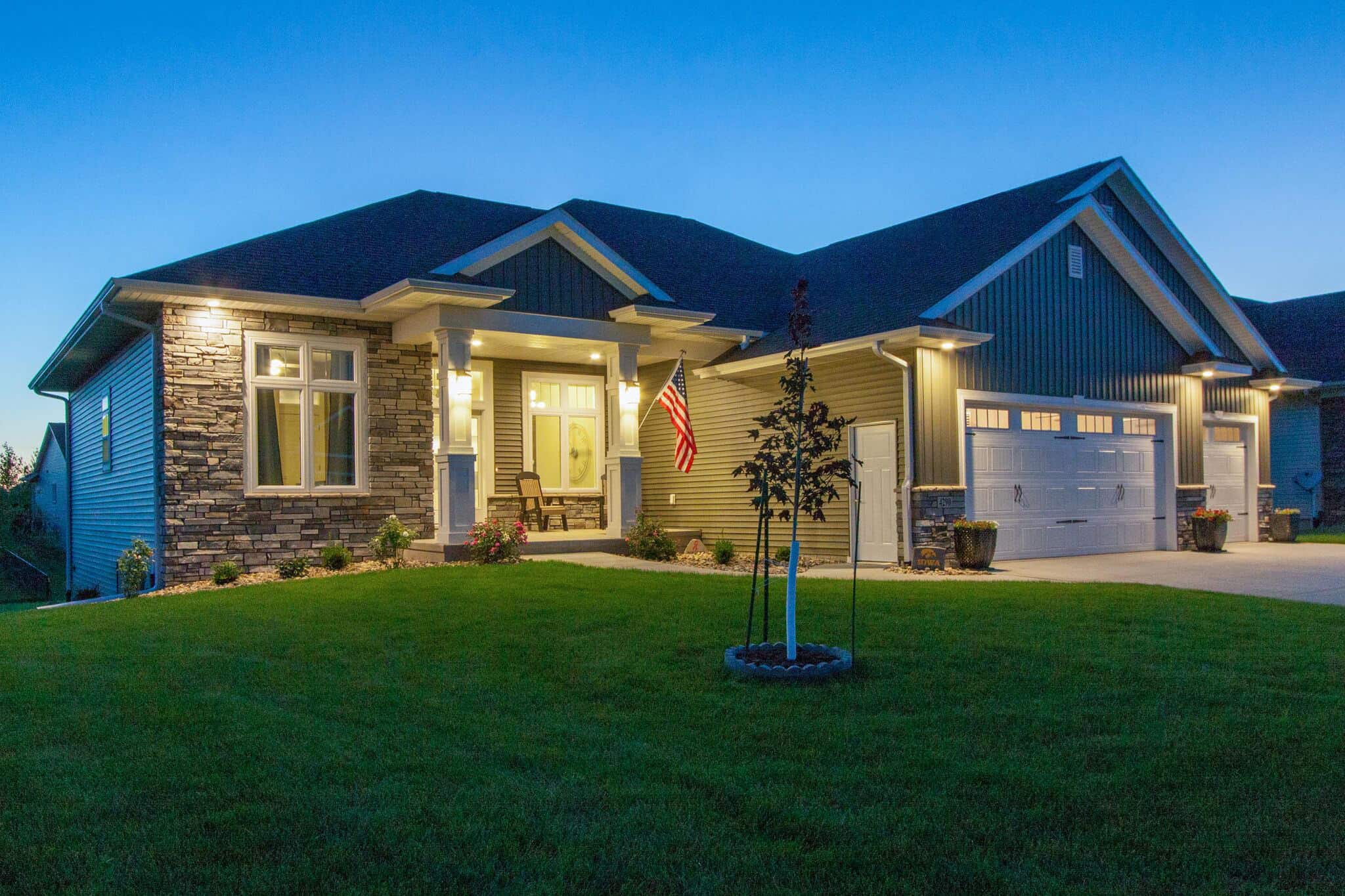 Home at Night of this 5-Bedroom,3235 Sq Ft Plan -101-2024