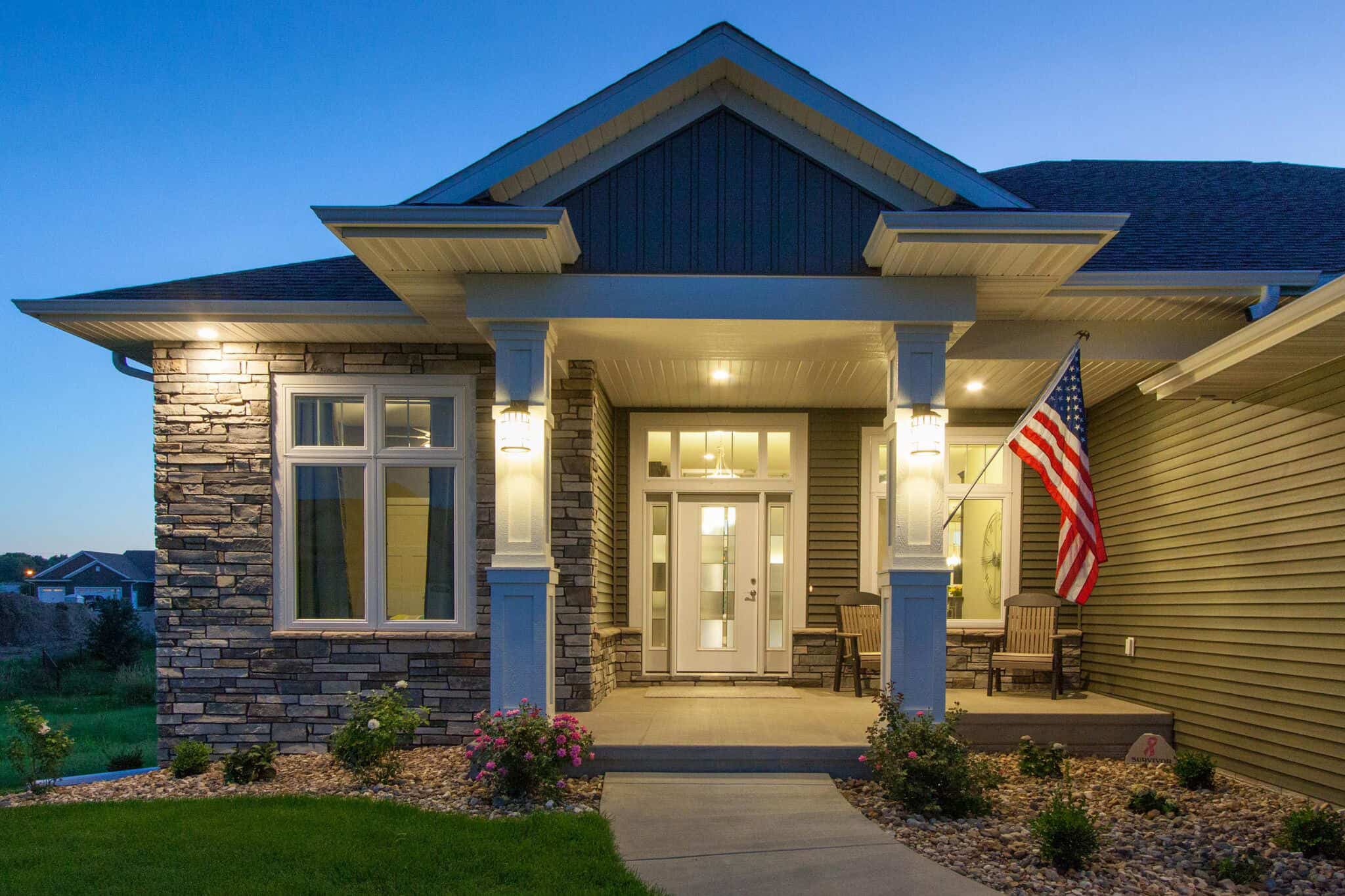 Front Door of this 5-Bedroom,3235 Sq Ft Plan -101-2024
