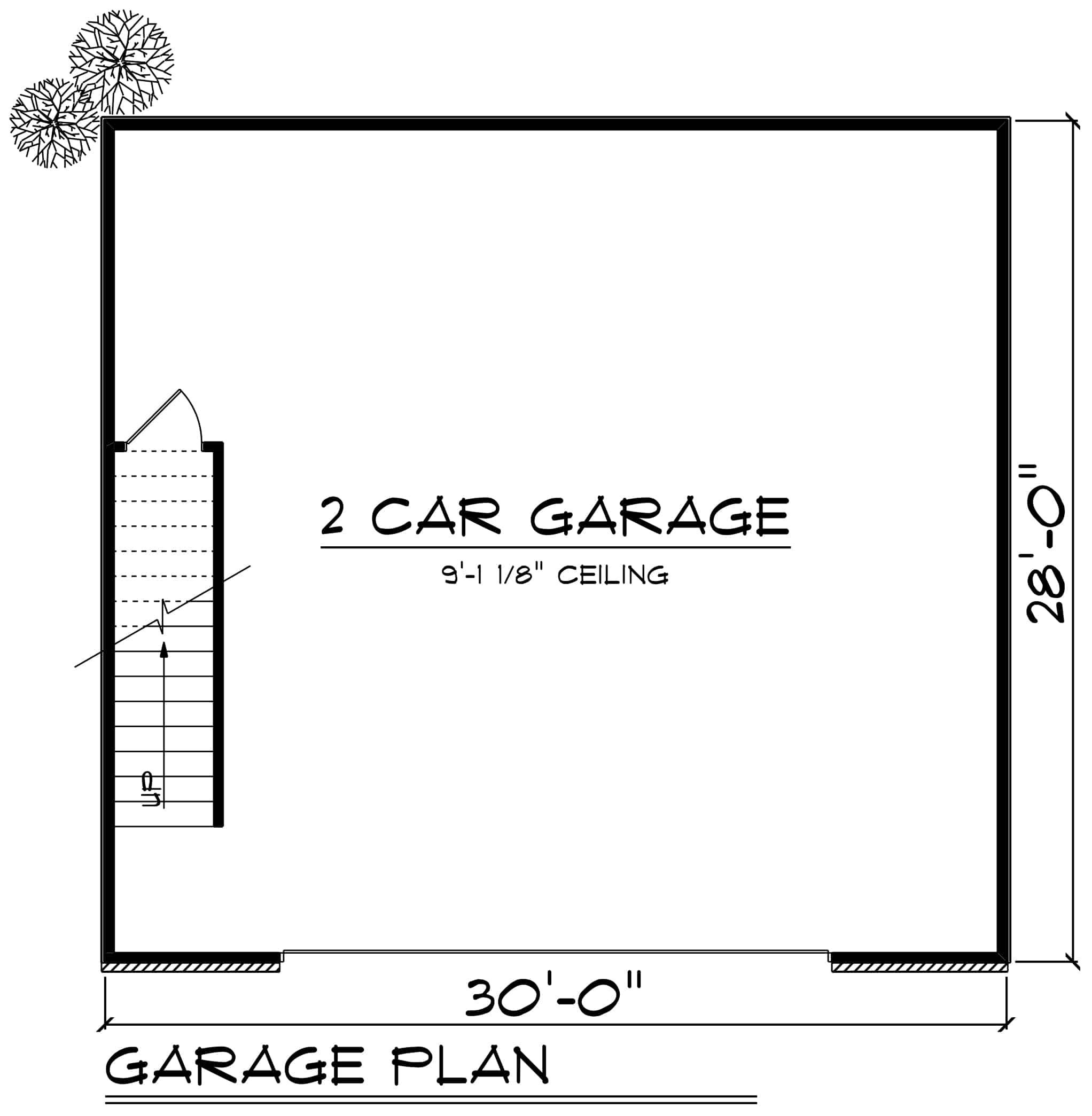 Garage of Garage Plan #101-2035