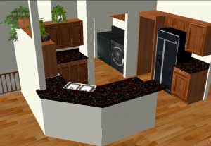 Kitchen of this 3-Bedroom, 1551 Sq Ft Plan - 103-1005
