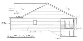 Home Plan Right Elevation of this 3-Bedroom,2002 Sq Ft Plan -103-1018