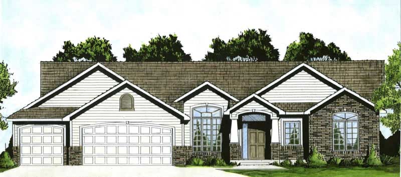 Color Rendering of this house plan