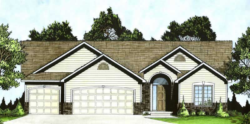 Color Rendering of this house plan