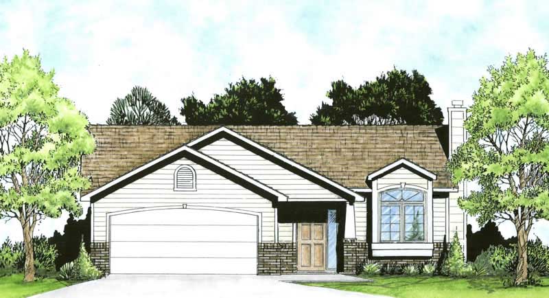 Color Rendering of this house plan