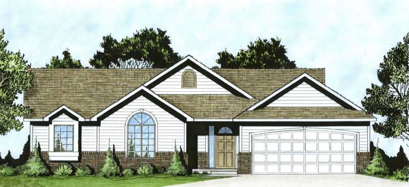 Color Rendering of this house plan