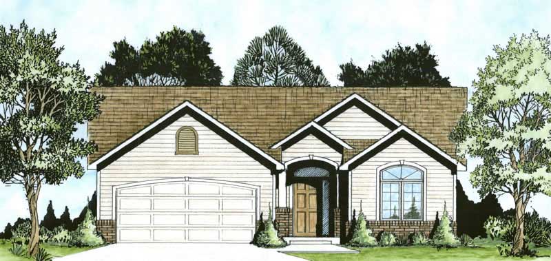 Color Rendering of this house plan