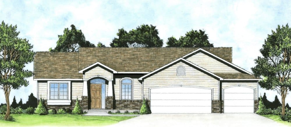 Transitional home (ThePlanCollection: Plan #103-1123)