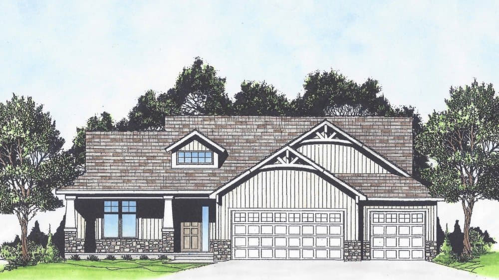 Craftsman home (ThePlanCollection: Plan #103-1143)