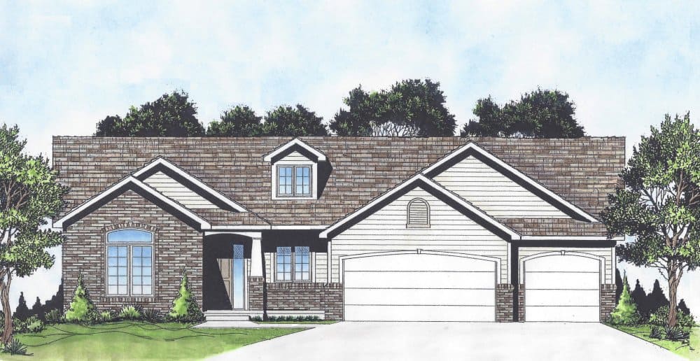 Ranch home (ThePlanCollection: Plan #103-1148)