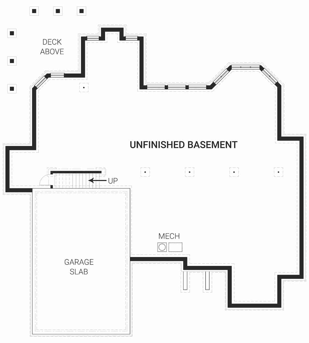 Basement of European Plan #106-1049