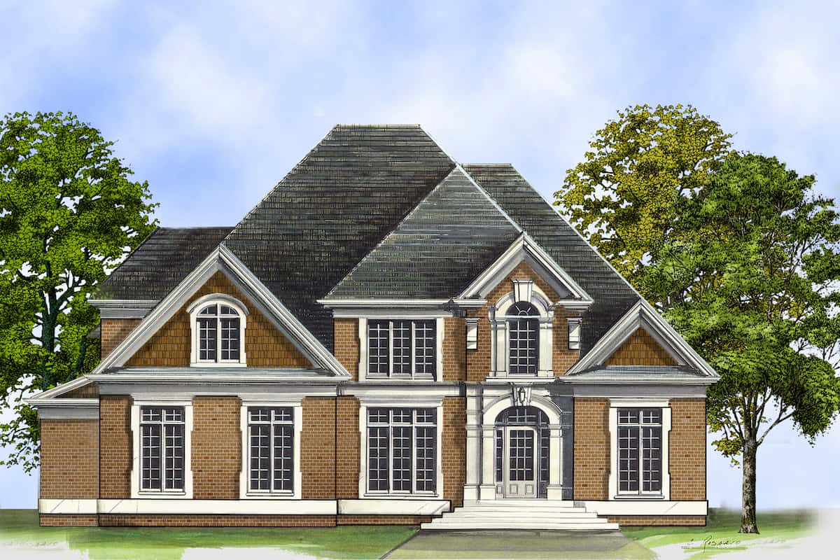 European home (ThePlanCollection: Plan #106-1049)