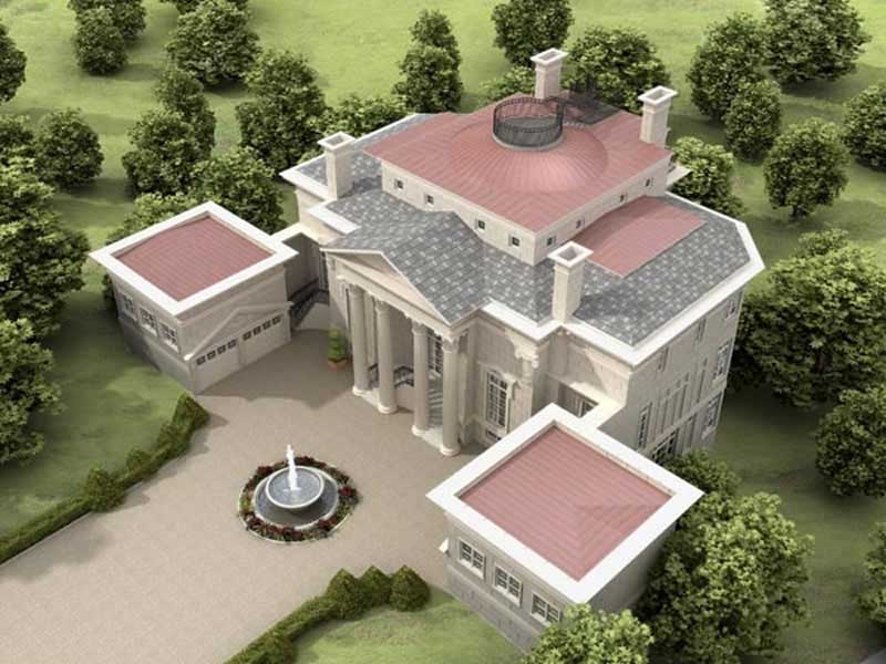 TOP VIEW of this 3-Bedroom,5730 Sq Ft Plan -5730