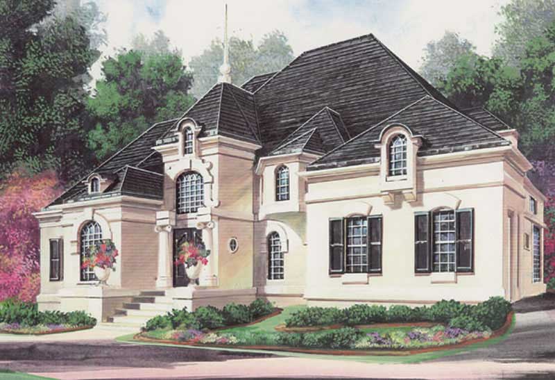 Front View of this 5-Bedroom, 4553 Sq Ft Plan - 106-1157