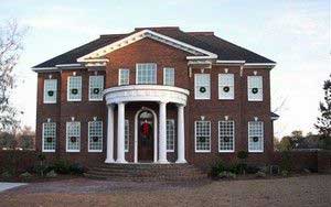 Home Plan Front Elevation of this 5-Bedroom,3283 Sq Ft Plan -106-1162