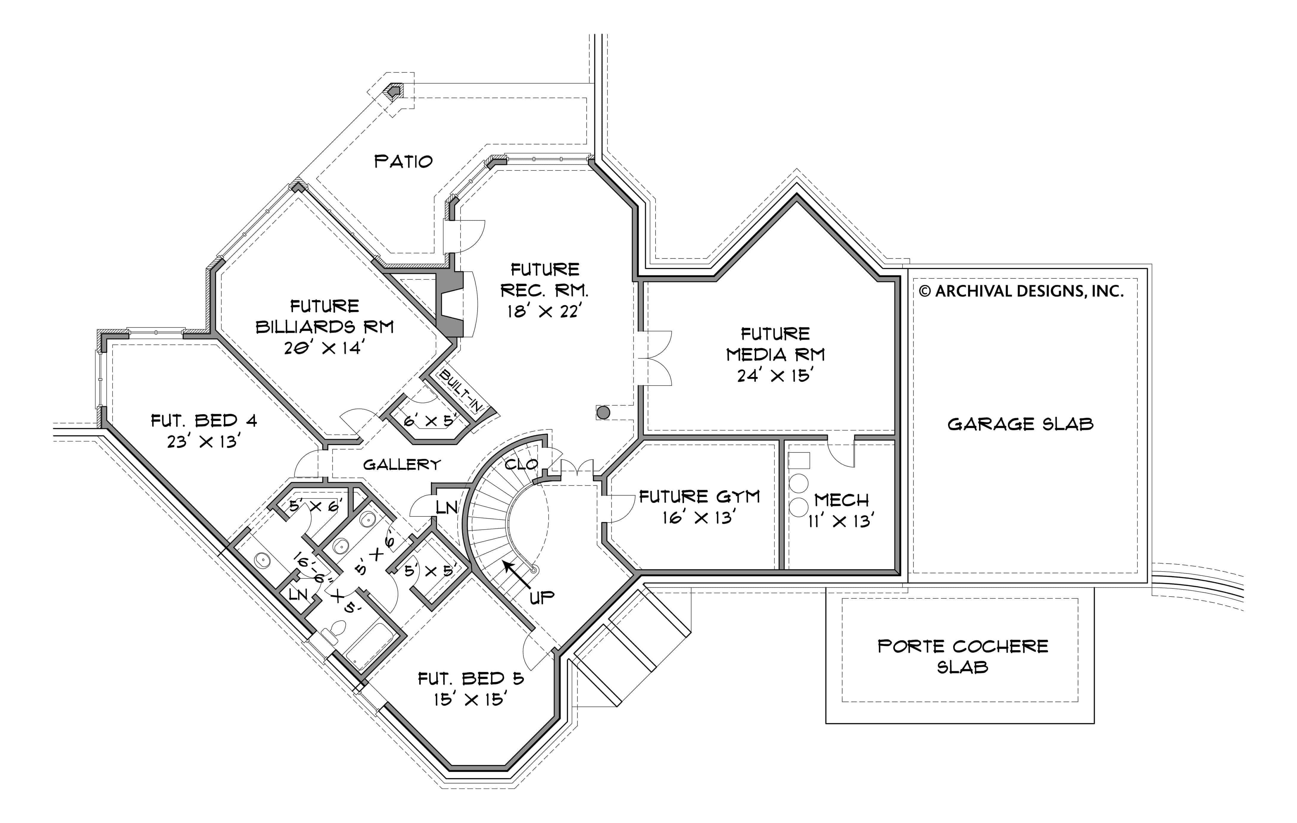 Basement of Country Plan #106-1169