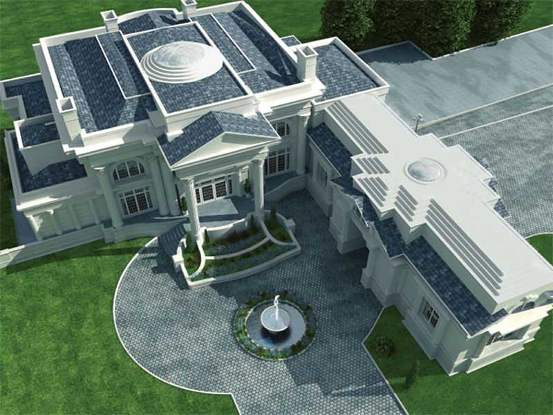 TOP VIEW OF BREAKERS HOME PLAN of this 5-Bedroom,9745 Sq Ft Plan -9745