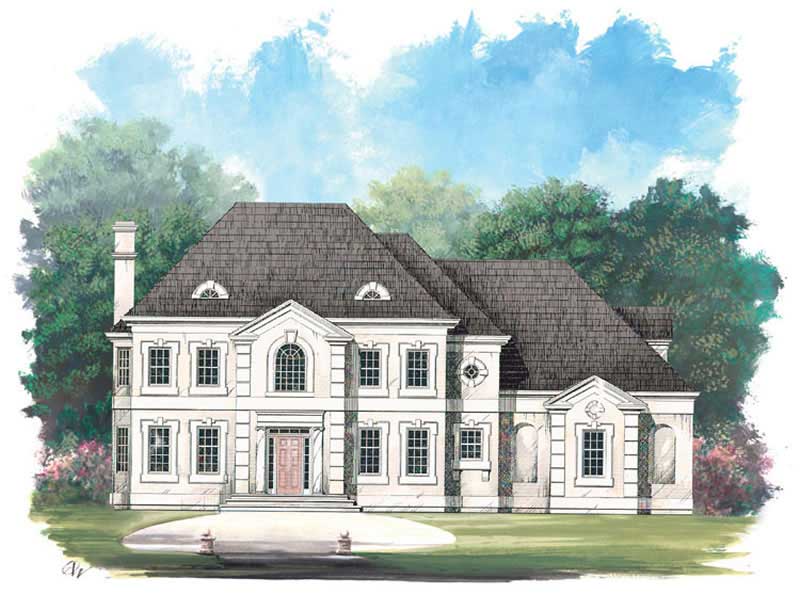 Front View of this 4-Bedroom, 2996 Sq Ft Plan - 106-1181