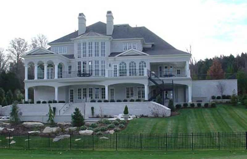 Rear View of this 5-Bedroom,5691 Sq Ft Plan -106-1185