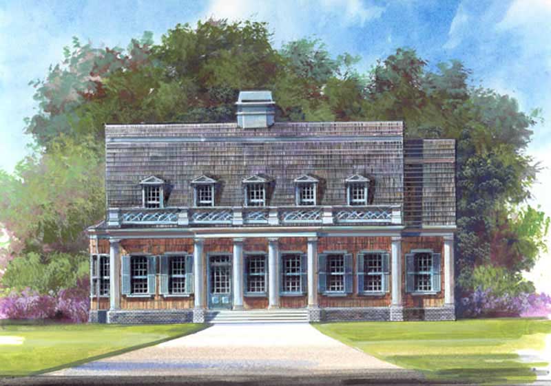 Georgian home (ThePlanCollection: Plan #106-1199)