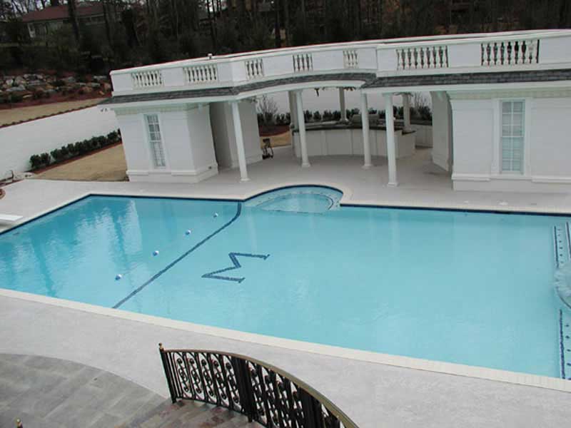 Pool of this 6-Bedroom,8210 Sq Ft Plan -8210