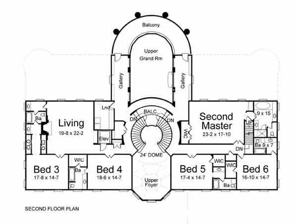 Upper Level of Colonial Plan #106-1206