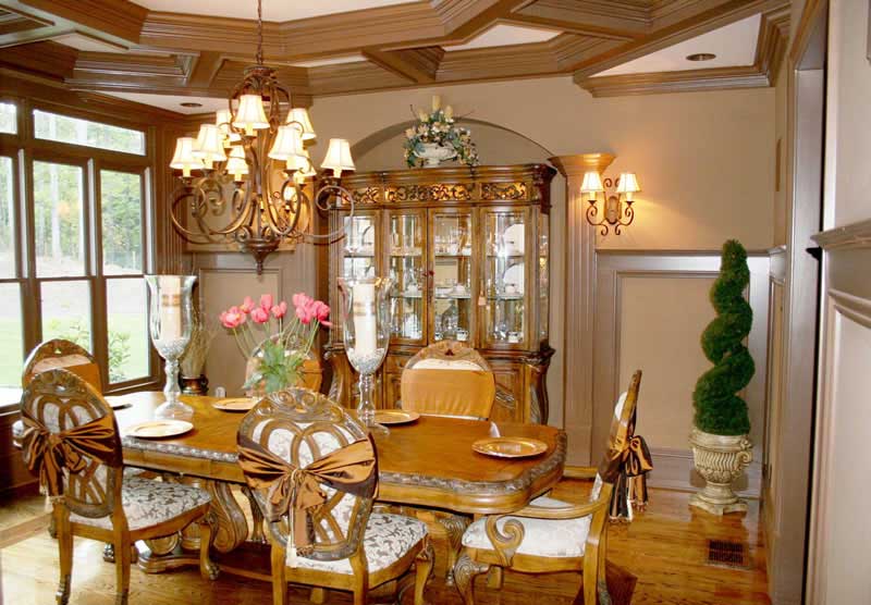 Home Interior Photograph Dining Room of this 4-Bedroom,5745 Sq Ft Plan -5745