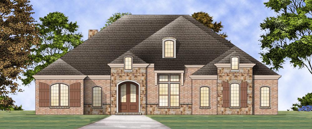 Front View of this 3-Bedroom, 2365 Sq Ft Plan - 106-1271