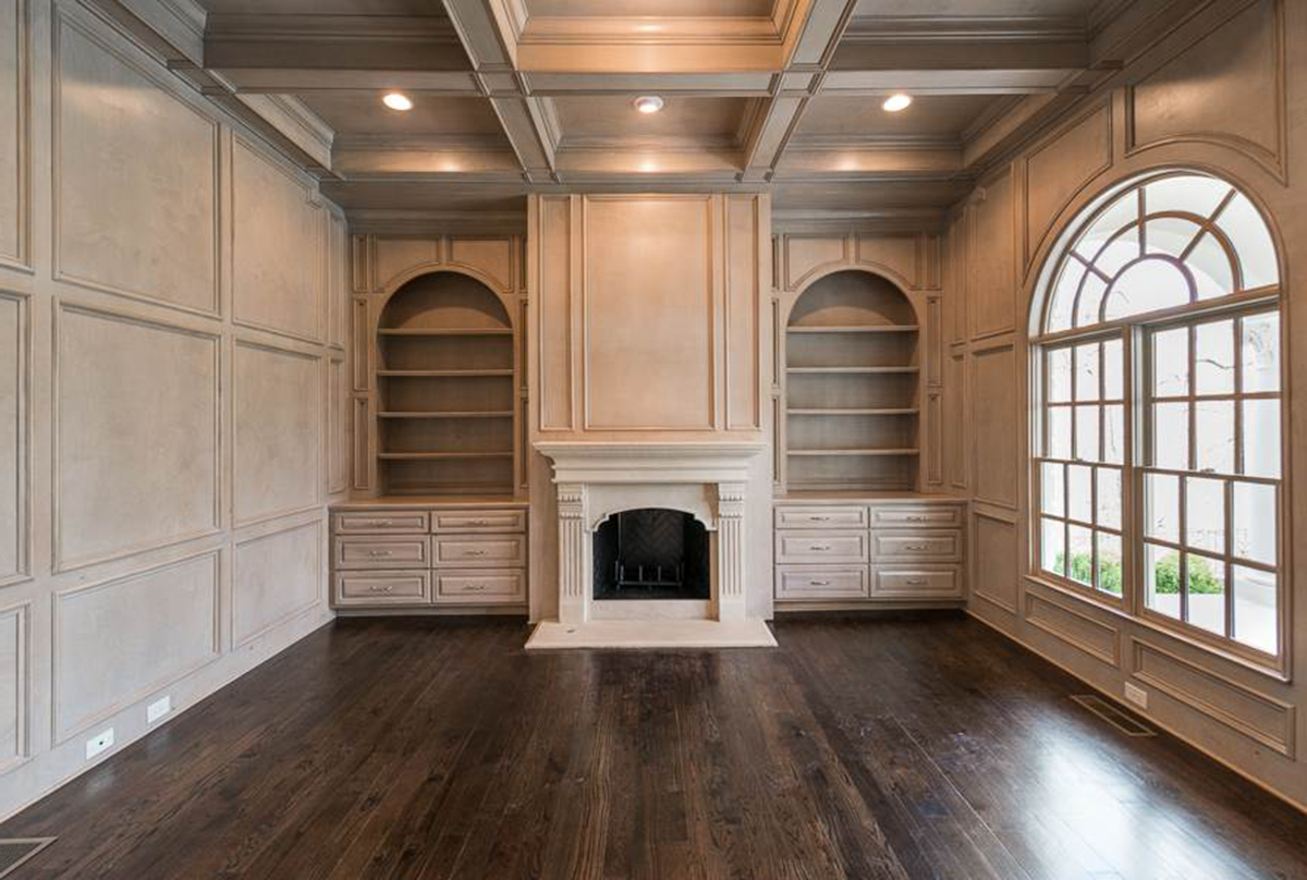 Home Office: Library of this 5-Bedroom,5699 Sq Ft Plan -5699