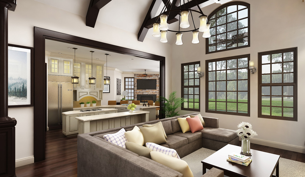 Great Room of this 3-Bedroom, 2430 Sq Ft Plan - 106-1281