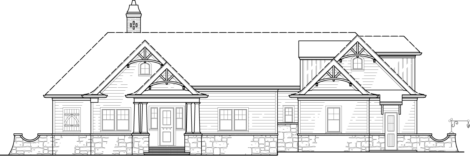 Home Plan Front Elevation of this 4-Bedroom,2355 Sq Ft Plan -106-1285