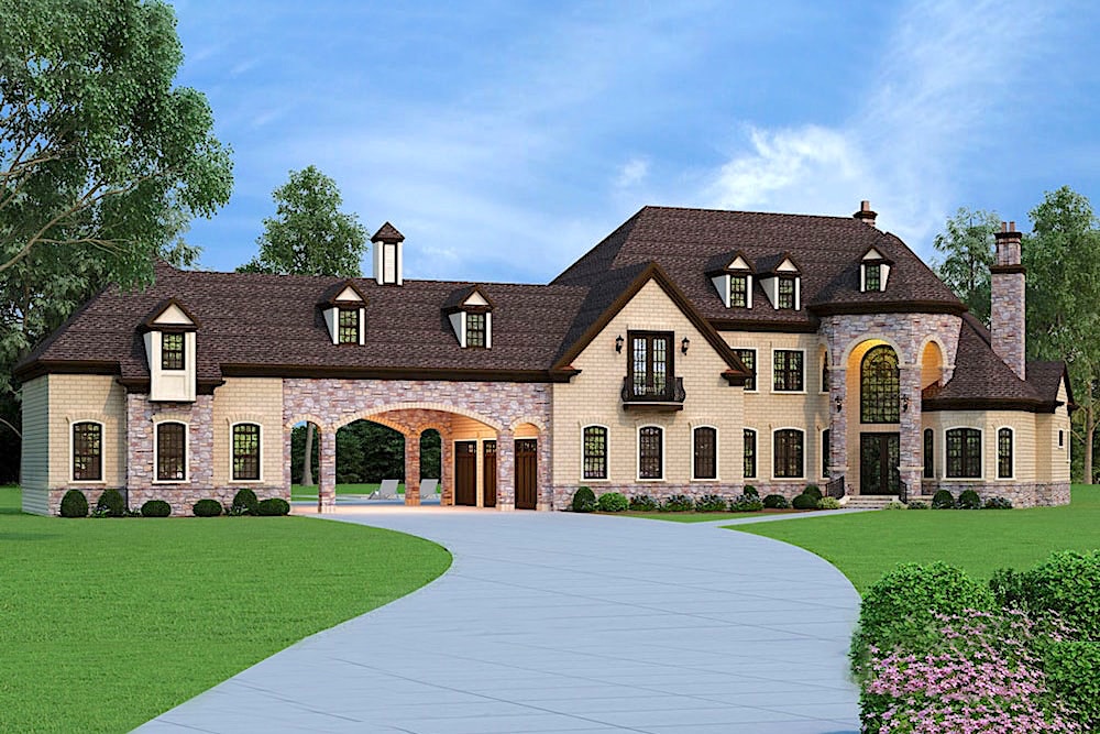 European home (ThePlanCollection: Plan #106-1292)