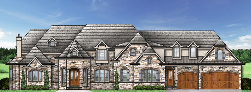 Front View of this 4-Bedroom, 4770 Sq Ft Plan - 106-1294