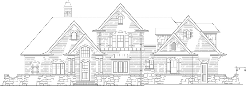 Home Plan Front Elevation of this 3-Bedroom,1999 Sq Ft Plan -106-1313
