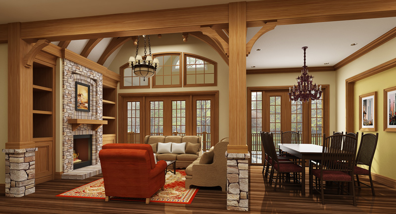 Great Room of this 3-Bedroom, 1999 Sq Ft Plan - 106-1313
