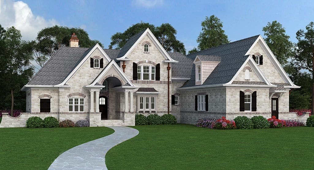 Front View of this 3-Bedroom, 1999 Sq Ft Plan - 106-1313
