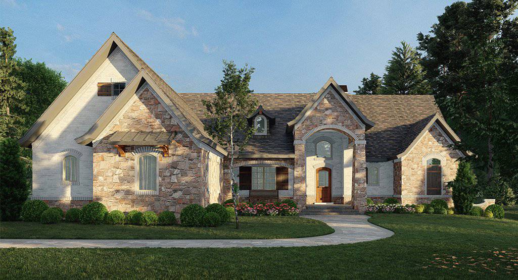 Ranch home plan (ThePlanCollection: House Plan #106-1314)