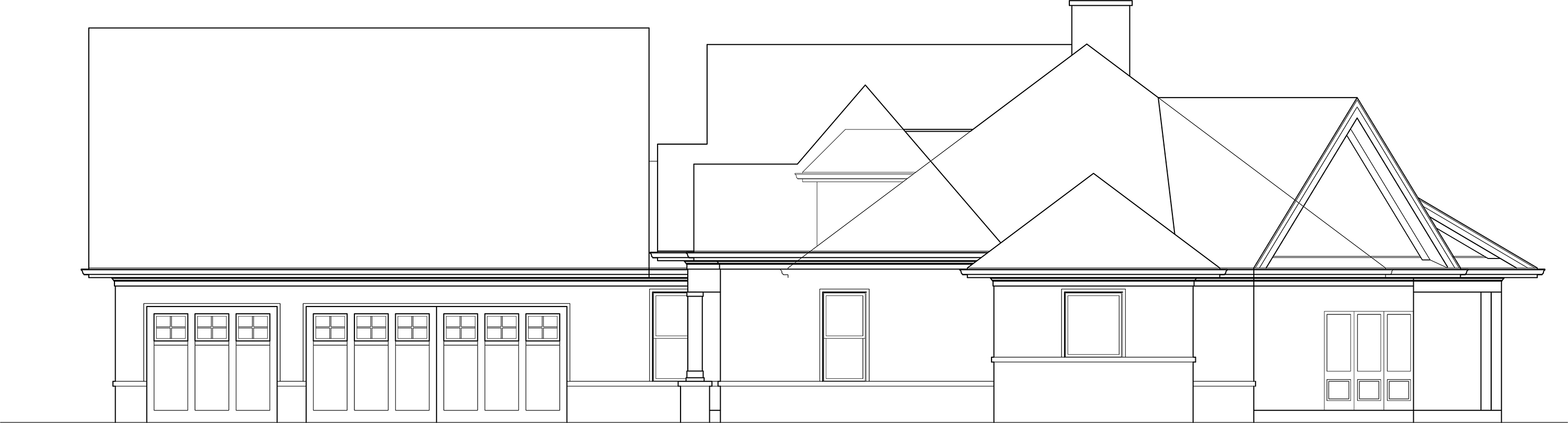 Home Plan Right Elevation of this 3-Bedroom,2315 Sq Ft Plan -106-1321