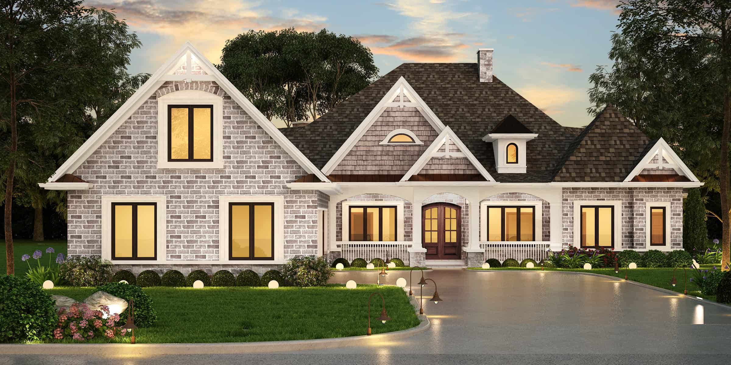 Ranch style house (ThePlanCollection: Plan #106-1321)