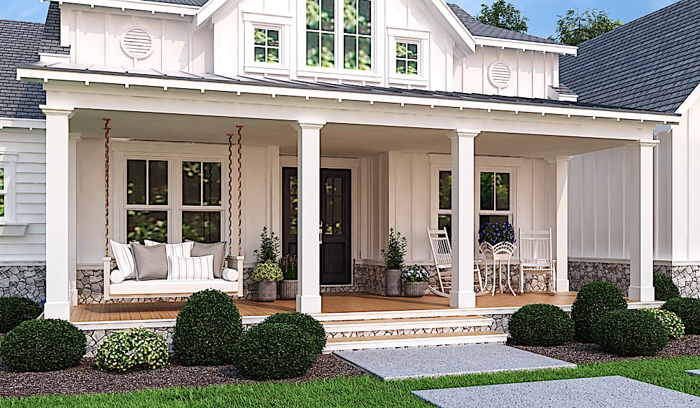 Porch of this 3-Bedroom, 2484 Sq Ft Plan - 106-1324